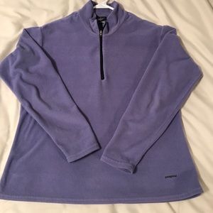 Patagonia blue 1/4 zip fleece